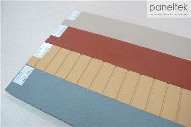 China Red / Yellow Exterior Wall Cladding Panels Anti - Fade With High Strength factory