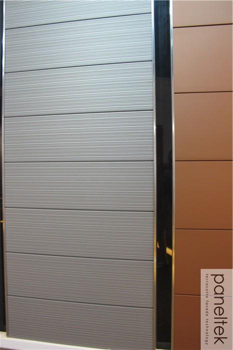 Lined Surface Terracotta Panels Ceramic Tiles Wall Cladding For Exterior Wall