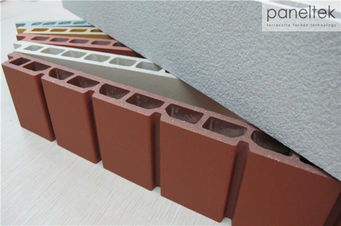 Various Shape Terracotta Cladding Ceramic Panels Anti - Fade With 30mm Thickness