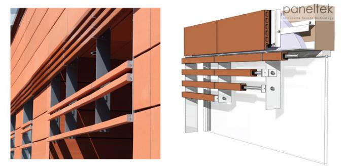 CE ISO Building Facade Terracotta Panels External Wall Cladding Material