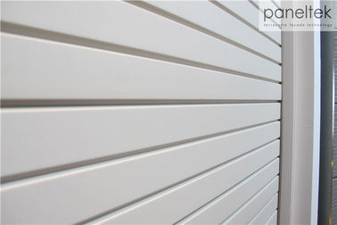 China Ventilated Facade Exterior Wall Cladding Panels Grooved Shape Terracotta Panels factory