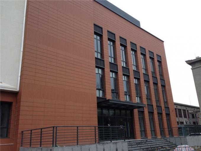 Fire Rated Clay Terracotta Rainscreen Panels Eco - Friendly With Weather Resistance 