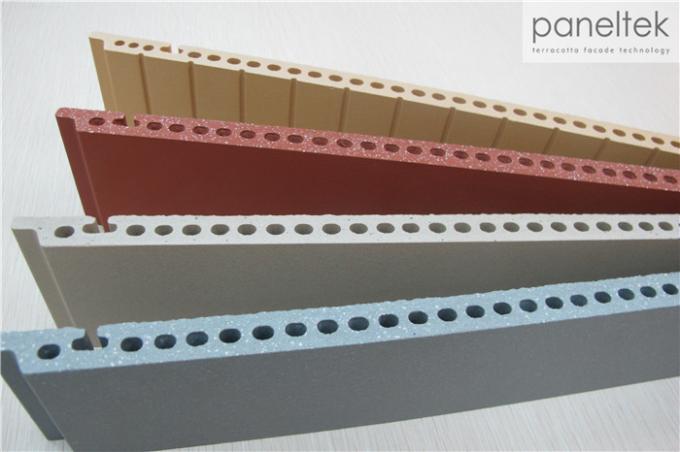 F18 Terracotta External Wall Ceramic Panels , Outside Wall Cladding Panels