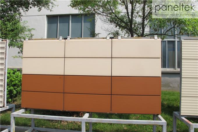 White Ceramic Facade Exterior Building Cladding Panels With Thermal Insulation